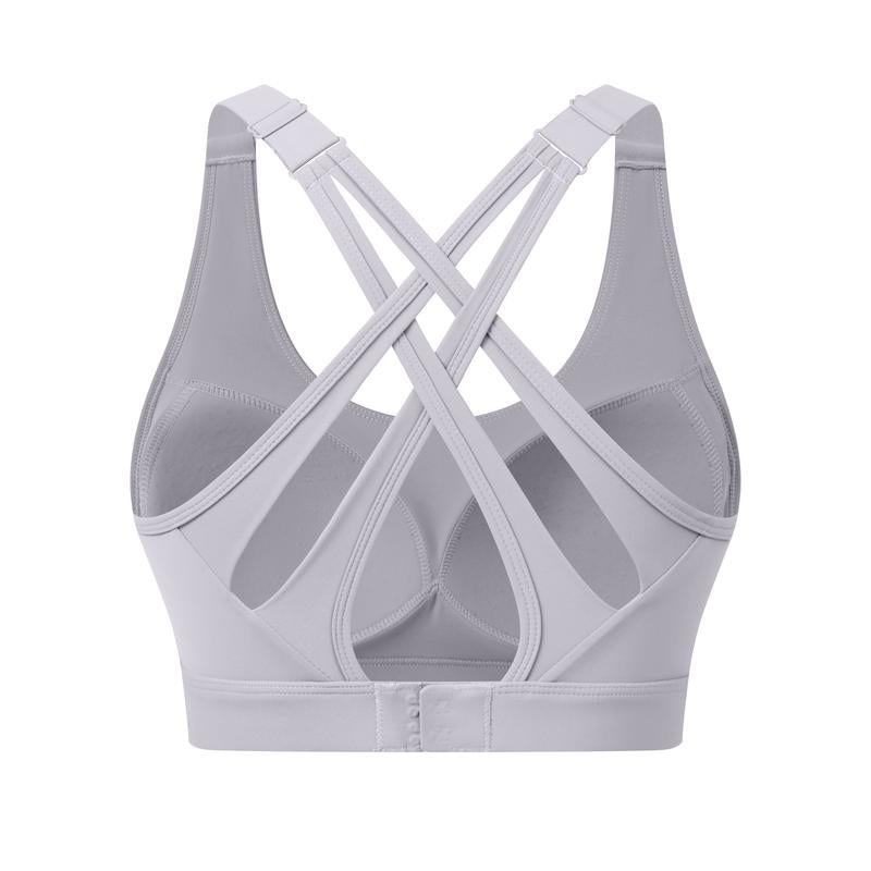 High Impact Sports Bra for Women β High Support Molded Cups, Adjustable Straps & Back Closure, Cross, Workout & Running Bra