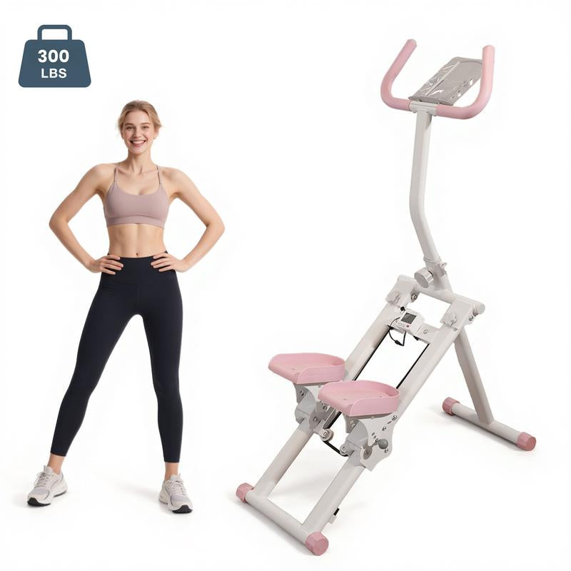 KYOUBY Stair Stepper for Home-Upgrade Vertical Climber Workout Machine for Full-Body Exercise Climber Fitness Equipment with Stable Frame Adjustable Bicycle Handle Stair Climber