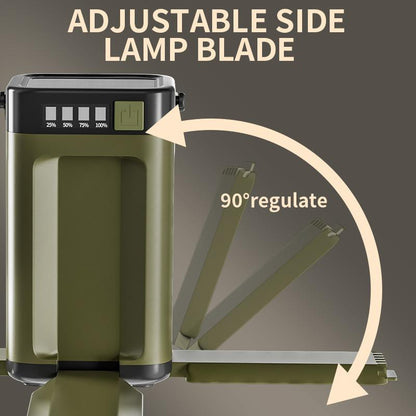 Folding 4-Leaf Solar Camping Light - Leaf Solar Camping Lantern and Flashlight - Portable Camping Light, Usb-C/Sun Rechargeable, 6 Modes, Splash Proof, Outdoor Emergency Light, Hiking, Power Outage