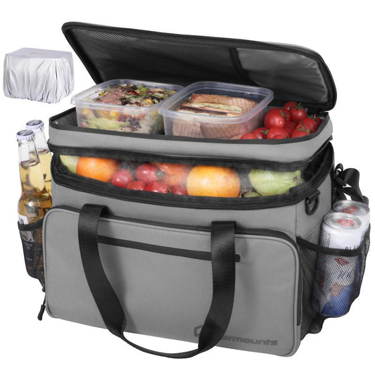 WARMOUNTS Soft Backpack Cooler Insulated Leakproof 36 Cans Collapsible Cooler Ice Chest Bag W/Insulating Cover&Leakproof PVC Bag, Lightweight, Cooler Backpack for Camping, Hiking, Picnic, Beach,Travel
