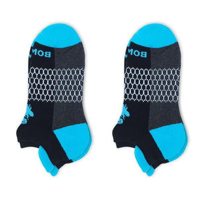 [2/3/5 Pack] BOMBA Honeycomb Ankle Socks – Unisex Running Socks for Women & Men | Moisture-Wicking, Arch Support, Anti-Blister Design, Seamless Toe & Compression Fit