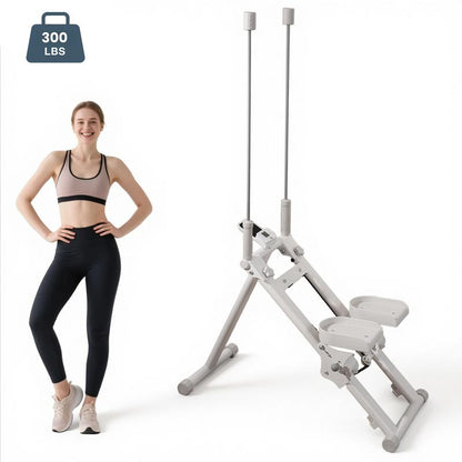 KYOUBY Stair Stepper for Home-Upgrade Vertical Climber Workout Machine for Full-Body Exercise Climber Fitness Equipment with Stable Frame Adjustable Bicycle Handle Stair Climber