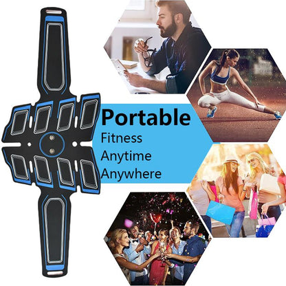 Fitness Belt Abs Stimulator Muscle Training Fitness Workout Equipment Ab Core Toner Belt for Abdominal/Arm/Leg for Home Use