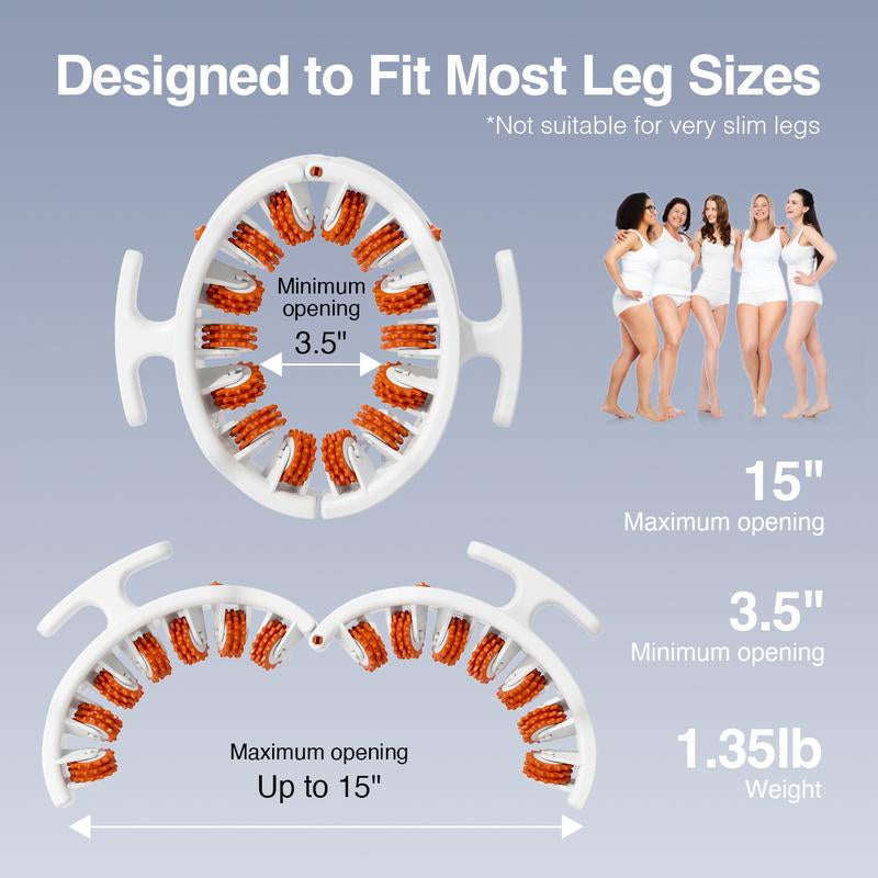 Daily Orange Cellulite Manual Push-Pull Roller for Thigh Calf Waist - Deep Tissue Pain Relief Body Sculpting Anti-Inflammation Fast Recovery Pilates Equipment Yoga Gear