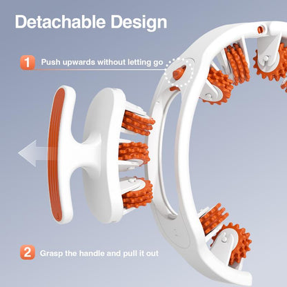 Daily Orange Cellulite Manual Push-Pull Roller for Thigh Calf Waist - Deep Tissue Pain Relief Body Sculpting Anti-Inflammation Fast Recovery Pilates Equipment Yoga Gear