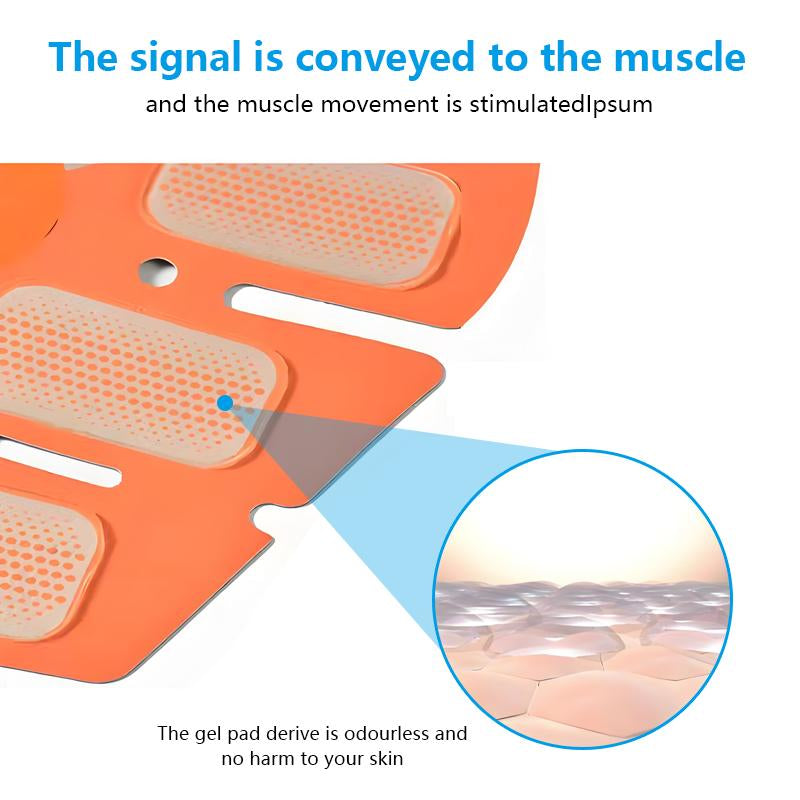 Fitness Belt Abs Stimulator Muscle Training Fitness Workout Equipment Ab Core Toner Belt for Abdominal/Arm/Leg for Home Use