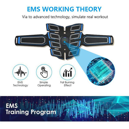 Fitness Belt Abs Stimulator Muscle Training Fitness Workout Equipment Ab Core Toner Belt for Abdominal/Arm/Leg for Home Use