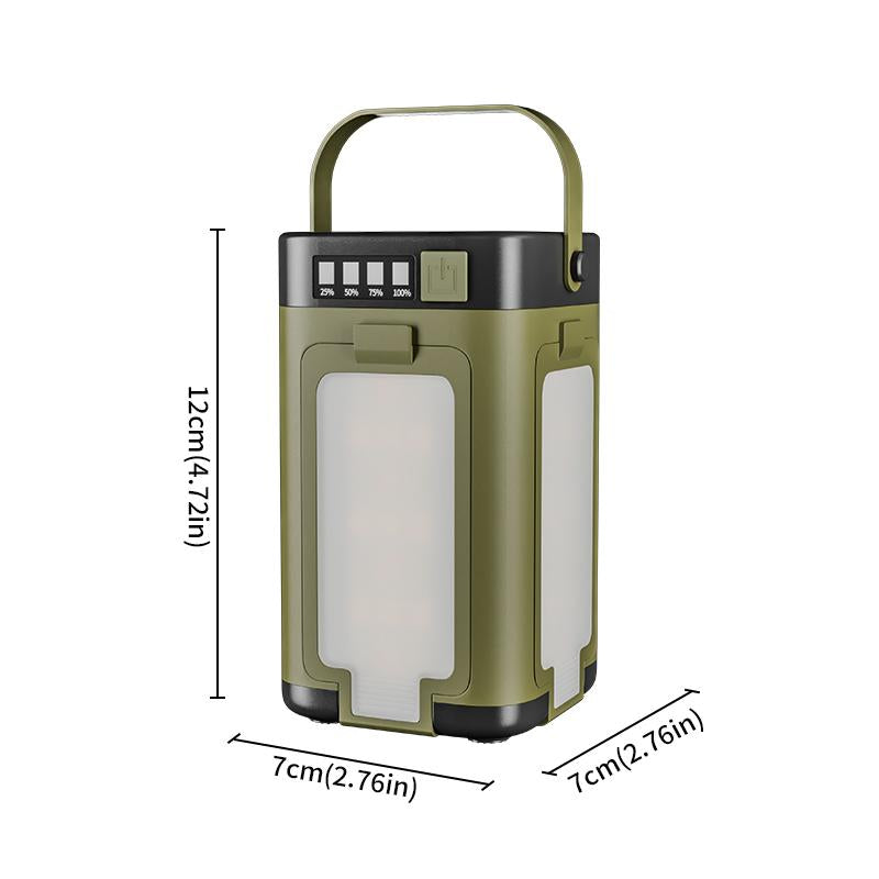 Folding 4-Leaf Solar Camping Light - Leaf Solar Camping Lantern and Flashlight - Portable Camping Light, Usb-C/Sun Rechargeable, 6 Modes, Splash Proof, Outdoor Emergency Light, Hiking, Power Outage